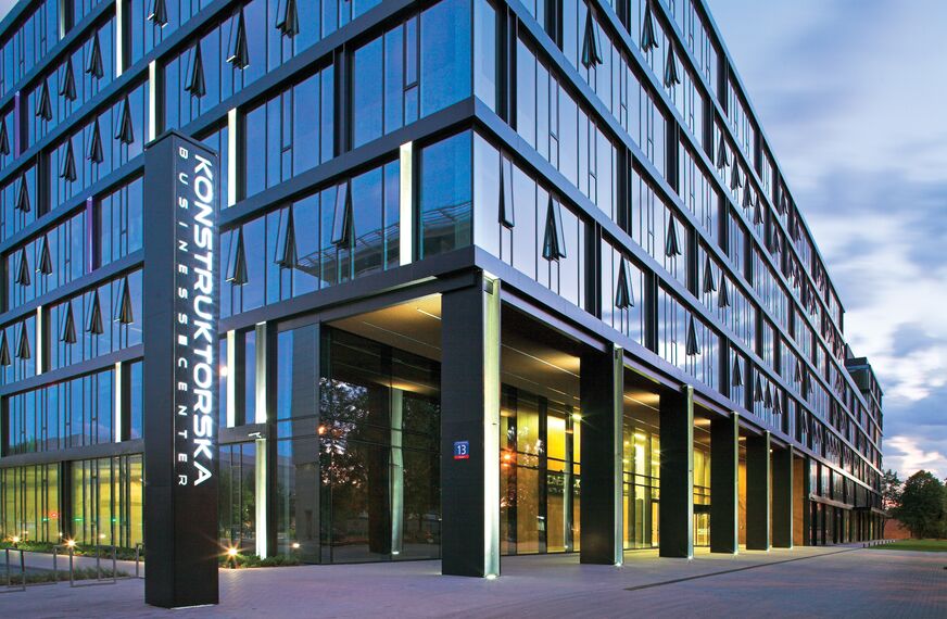 CW 50-HI Murs rideaux - Konstruktorska Business Centre situé à Warsaw, Pologne
