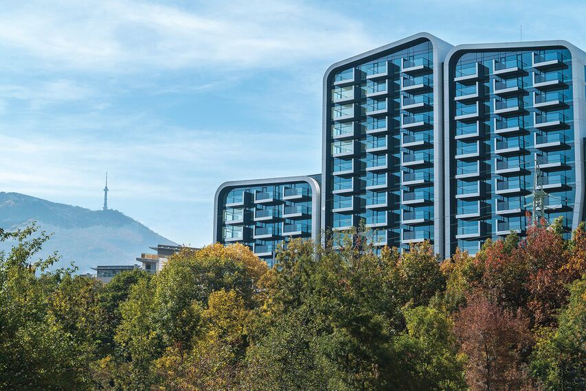 ConceptWall 50 Murs rideaux et ConceptSystem 77 Fenêtres - A3 Advanced Architecture Apartments situé à Sofia, Bulgarije