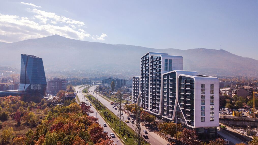 ConceptWall 50 Murs rideaux et ConceptSystem 77 Fenêtres - A3 Advanced Architecture Apartments situé à Sofia, Bulgarije
