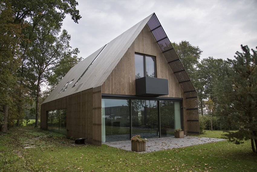 CS 86-HI (c) Systèmes annulés, ConceptWall 50 Murs rideaux et HiFinity Coulissants - Villa Boisée à Voorschoten situé à Voorschoten, les Pays-Bas