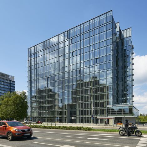 CW 50-HI Murs rideaux - Immeuble de bureaux Equator IV situé à Warsaw, Pologne