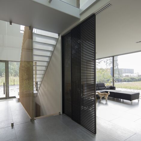 CS 86-HI (c) Systèmes annulés, ConceptWall 50 Murs rideaux et HiFinity Coulissants - Villa Villa Boisée à Voorschoten situé à Voorschoten, les Pays-Bas
