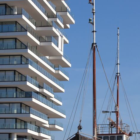 ConceptSystem 77 Fenêtres et ConceptWall 50 Murs rideaux - Baelskaai 12 (Oosteroever) situé à Oostende, Belgique