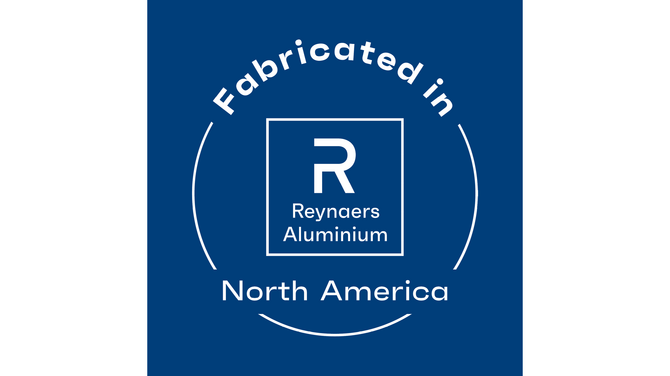 Fabricated in North America logo