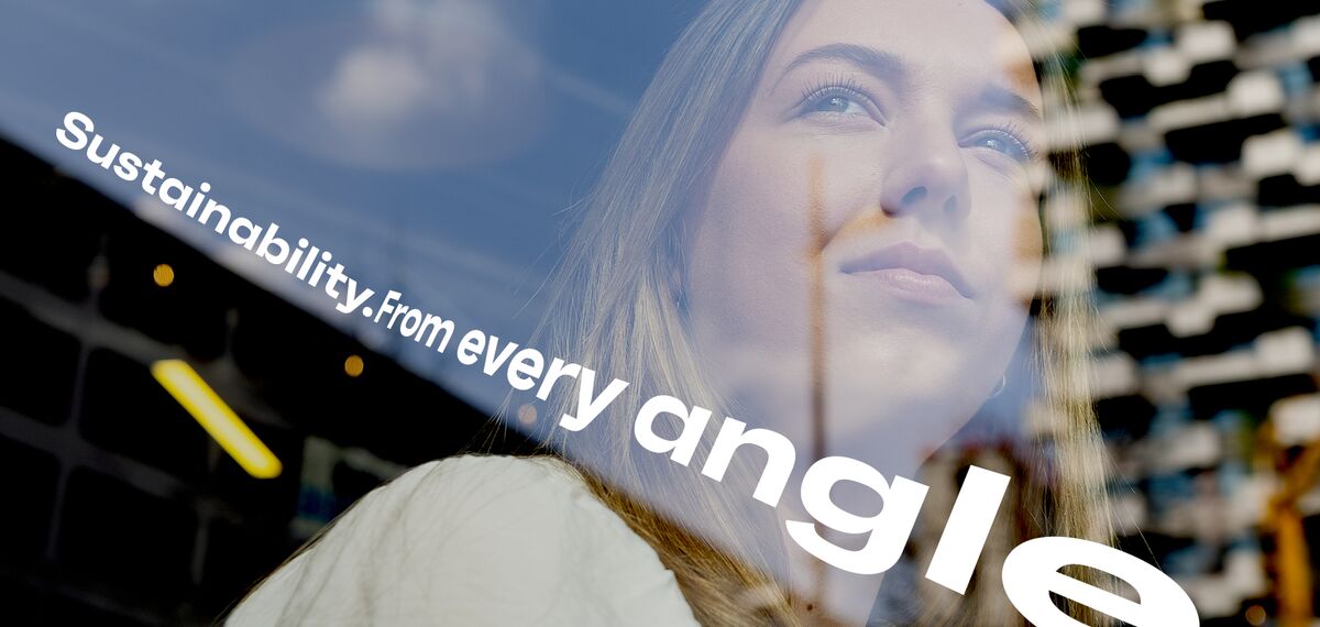 Woman looking out the window