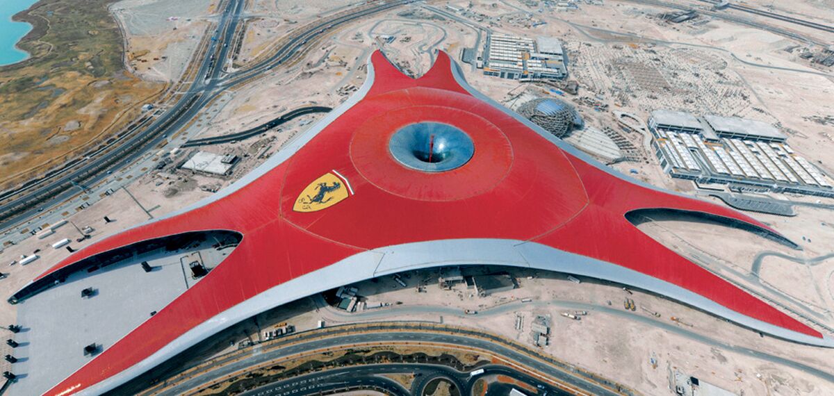 ConceptWall 86 Façades - Race track Ferrari World Abu Dhabi located in Abu Dhabi, United Arab Emirates