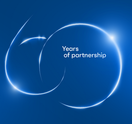 Logo de 60 ans de partenariat.