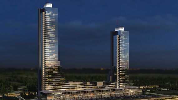 ConceptFolding 77 Sliding & Folding and CW 50-SC Façades - Apartmentcomplex Elmar Tower located in Ankara, Turkey